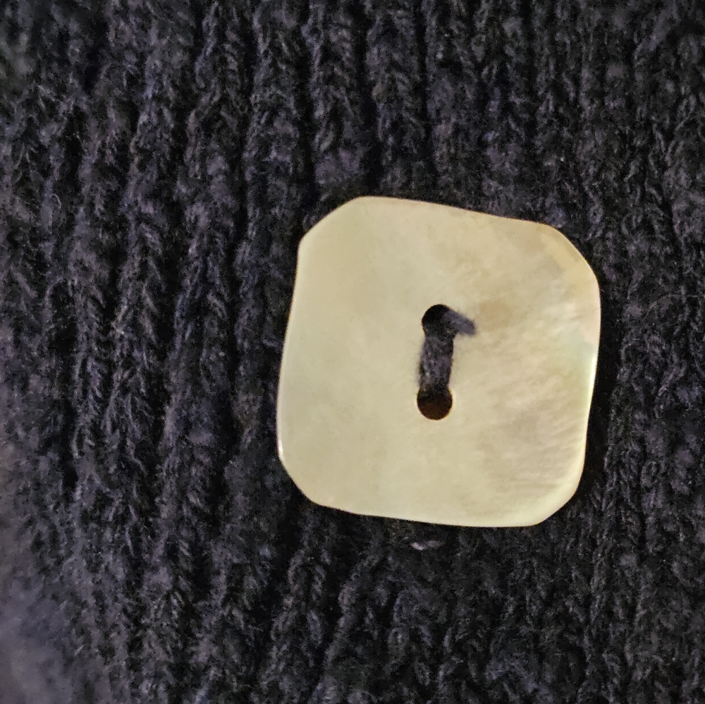 Sweater Loulou B. Textured cotton fit and flare Black Sz L - Picture 9 of 10